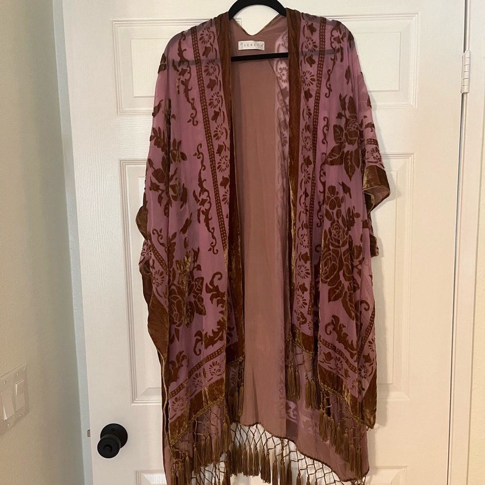 Velvet Tassel Kimono